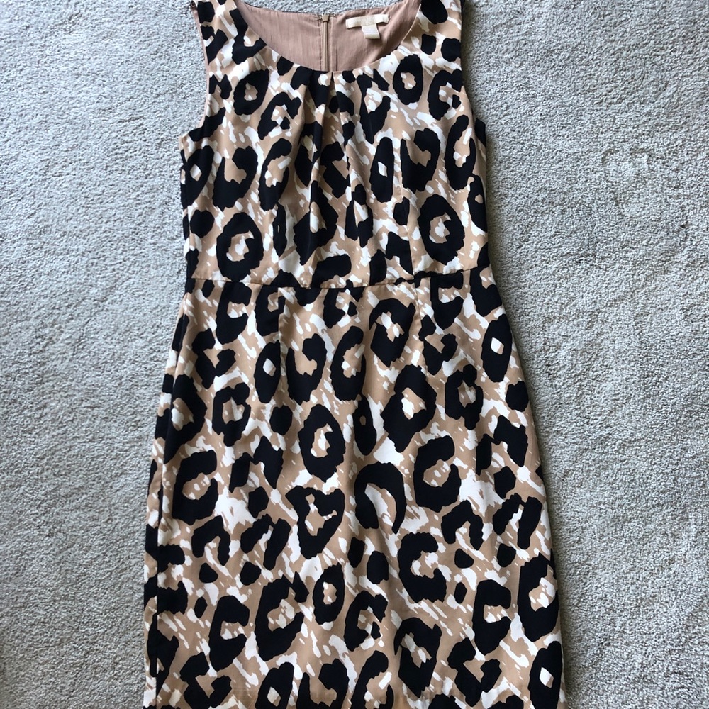 Banana Republic leopard print sheath dress